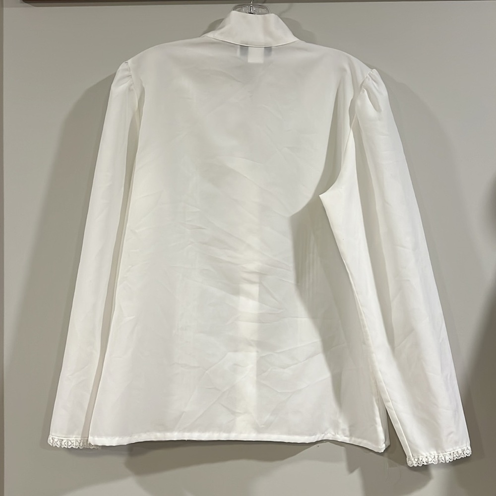 Lucky Winner - 14, white lace dress shirt - Picture 2 of 8